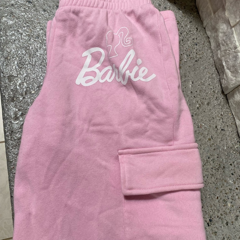Barbie size small sweatpants with pockets on the side!